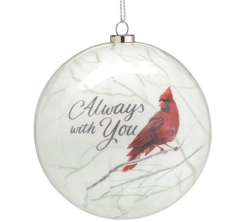 4" "Always with You" Cardinal Ornament