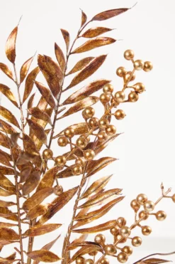 30" Antique Gold Pepperberry Stem