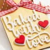 8” Baked With Love Chopping Board Ornament