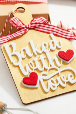 8” Baked With Love Chopping Board Ornament