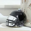 3.5" Black Glass Football Helmet Ornament
