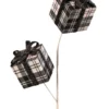 24” Black & White Buffalo Check Package Spray