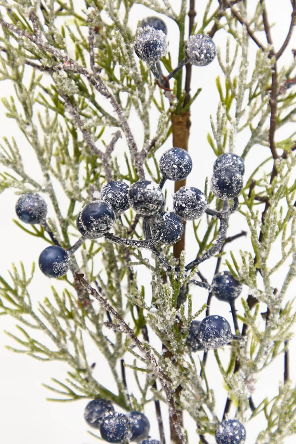 33" Blue Frosted Juniper Spray