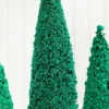 Bottle Brush Trees - Set of 3 - Green