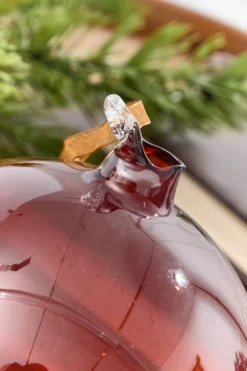 6" Brown Glass Blown Ornament