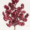 27" Burgundy Metallic Holly Berry Stem