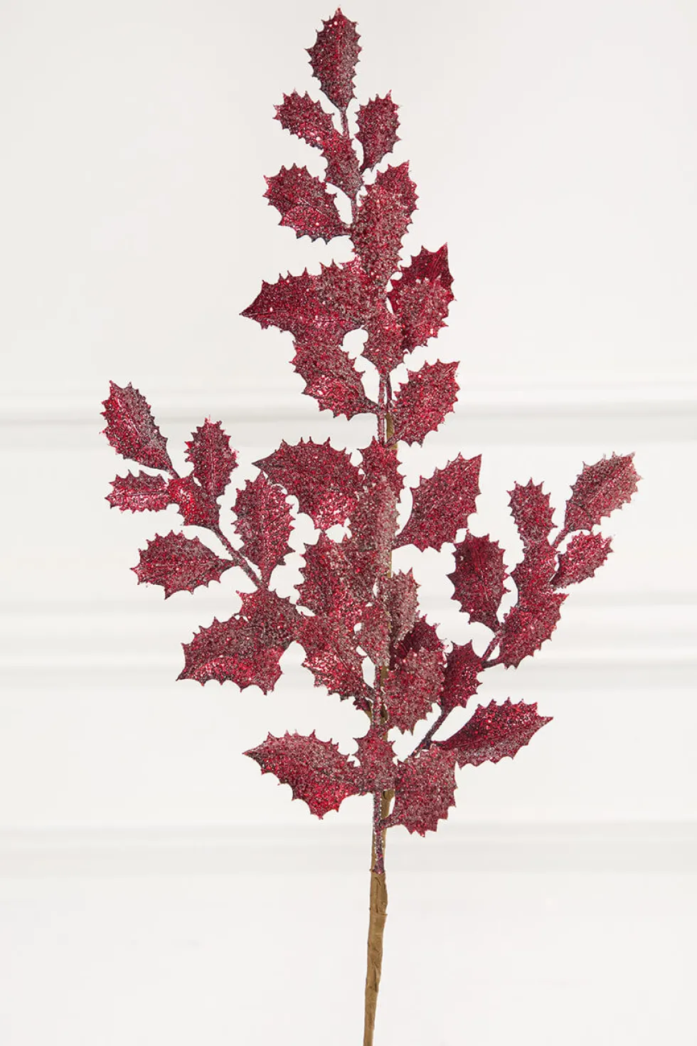 23" Burgundy Shimmer Metallic Holly
