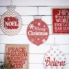 Burlap Ornament Wall Hangings