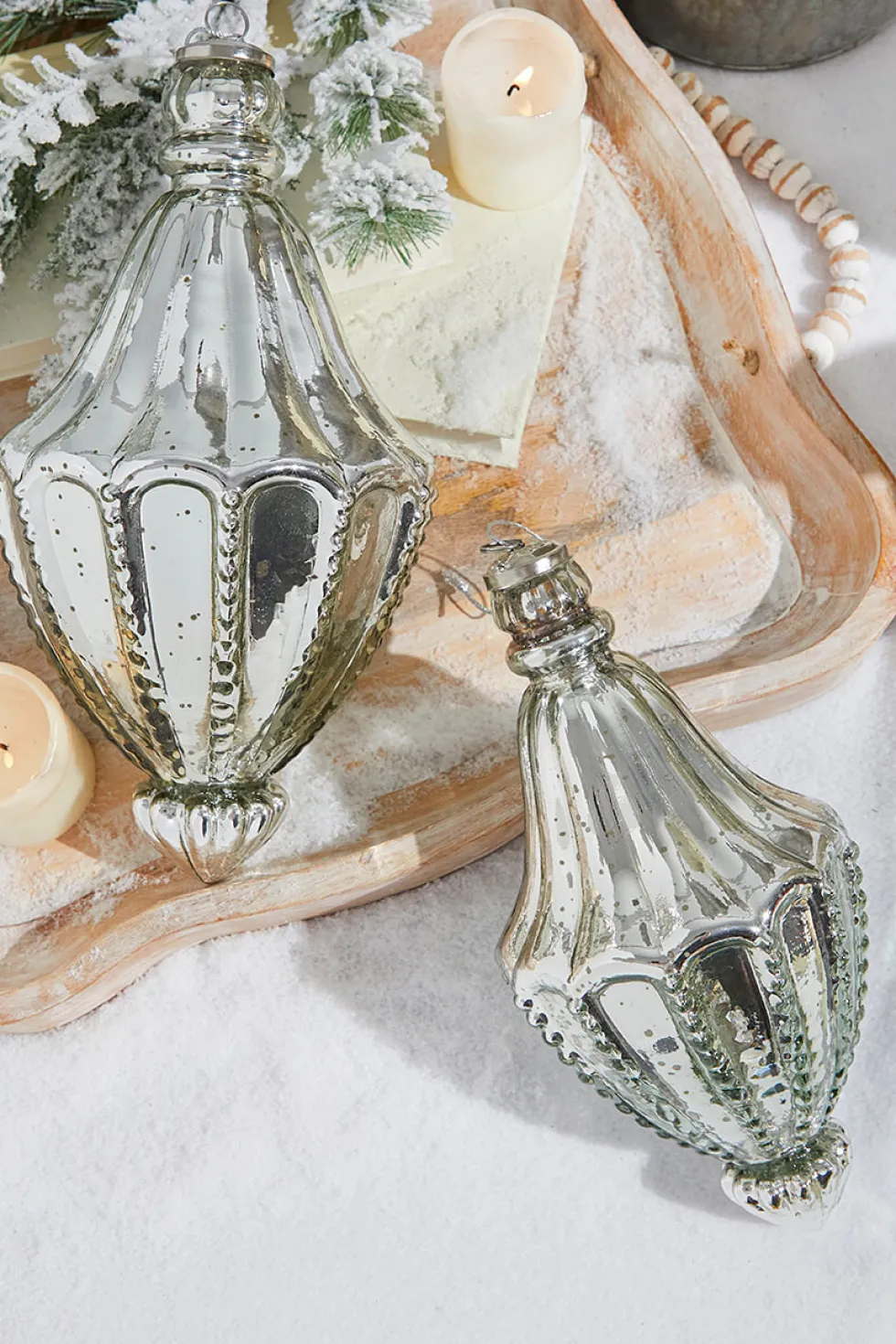 12" Cathedral Antique Mercury Glass Ornament