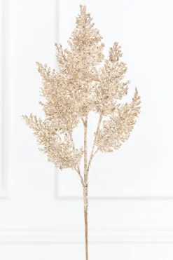 31" Champagne Glitter Cedar Spray