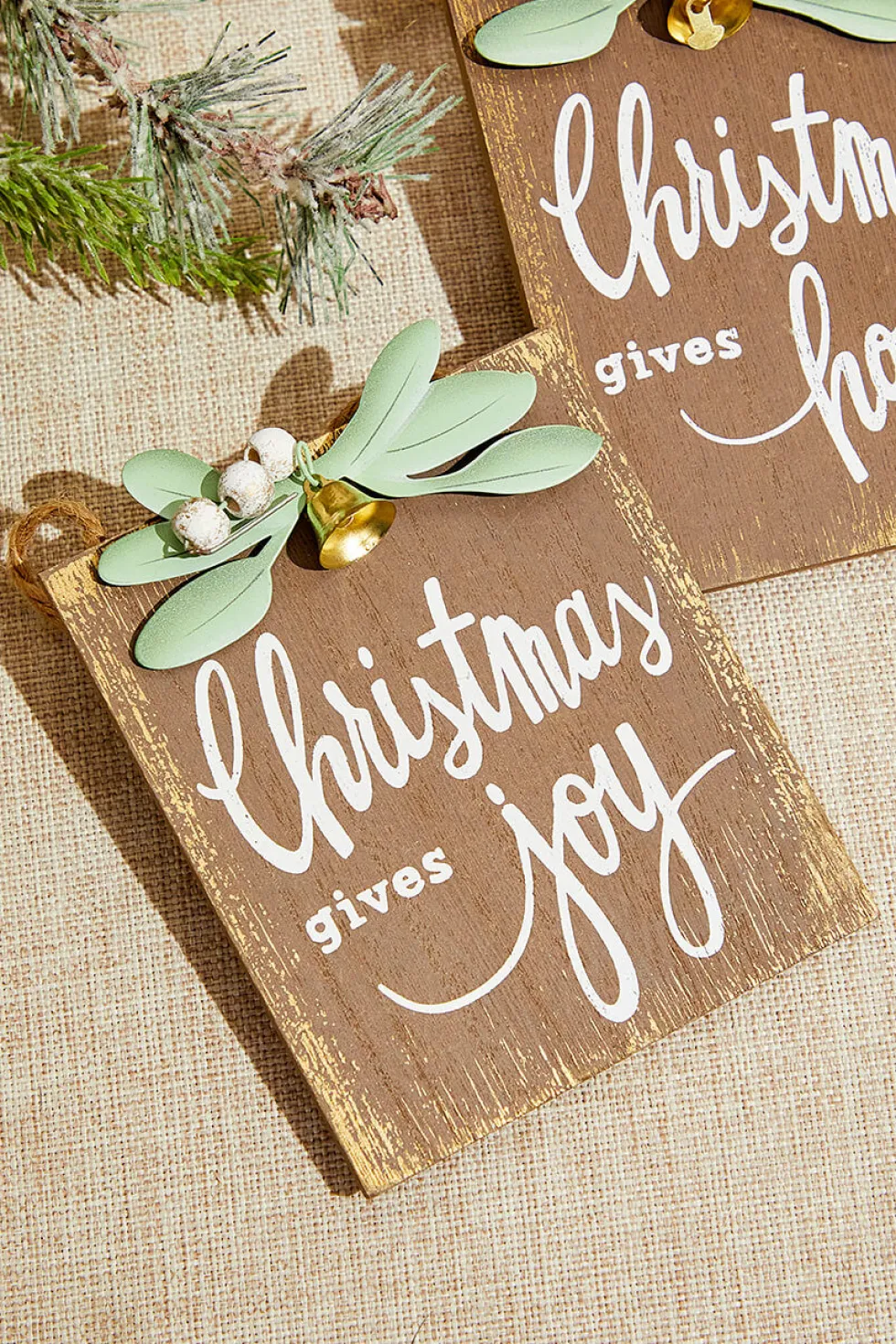 4.5" Christmas Gives Hope/Love/Joy Ornament