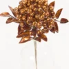 14" Copper Berry Bunch Metallic Stem