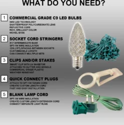C9 Platinum Elite LED SMD Bulb (25 bulbs/bag) - Faceted, Cool White