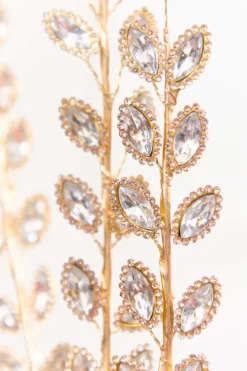 30" Crystal & Gold Jewel Spray