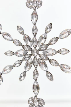 9.5" Crystal Jeweled Snowflake Ornament