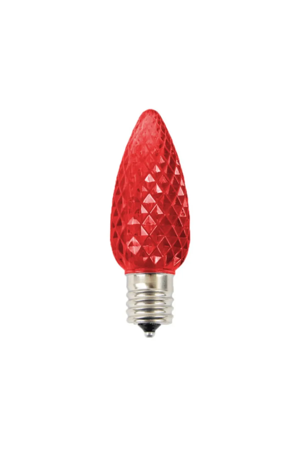 C9 Wonderful LED SMD Bulb (25 bulbs/bag) - Faceted, Red