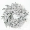 24" Deluxe Flocked Wreath