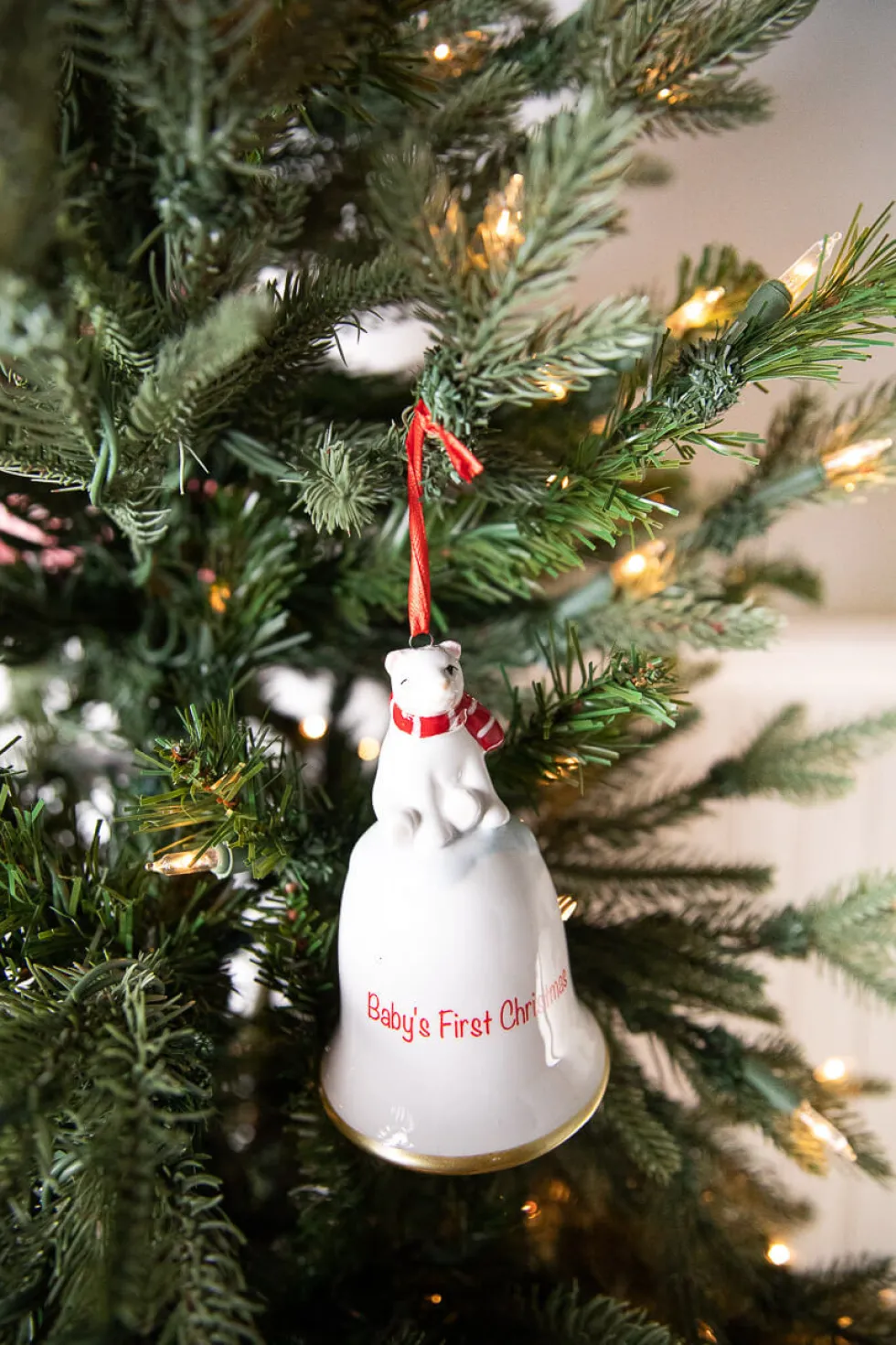 Dolomite Baby’s First Christmas Bell Ornament