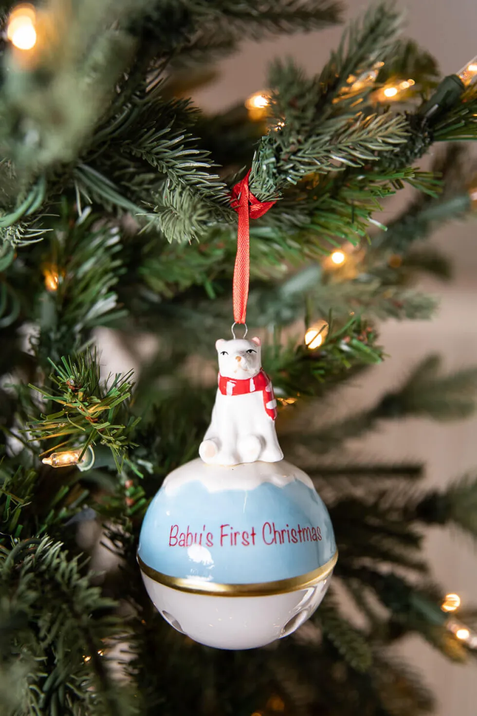 Dolomite Baby’s First Christmas Bell Ornament