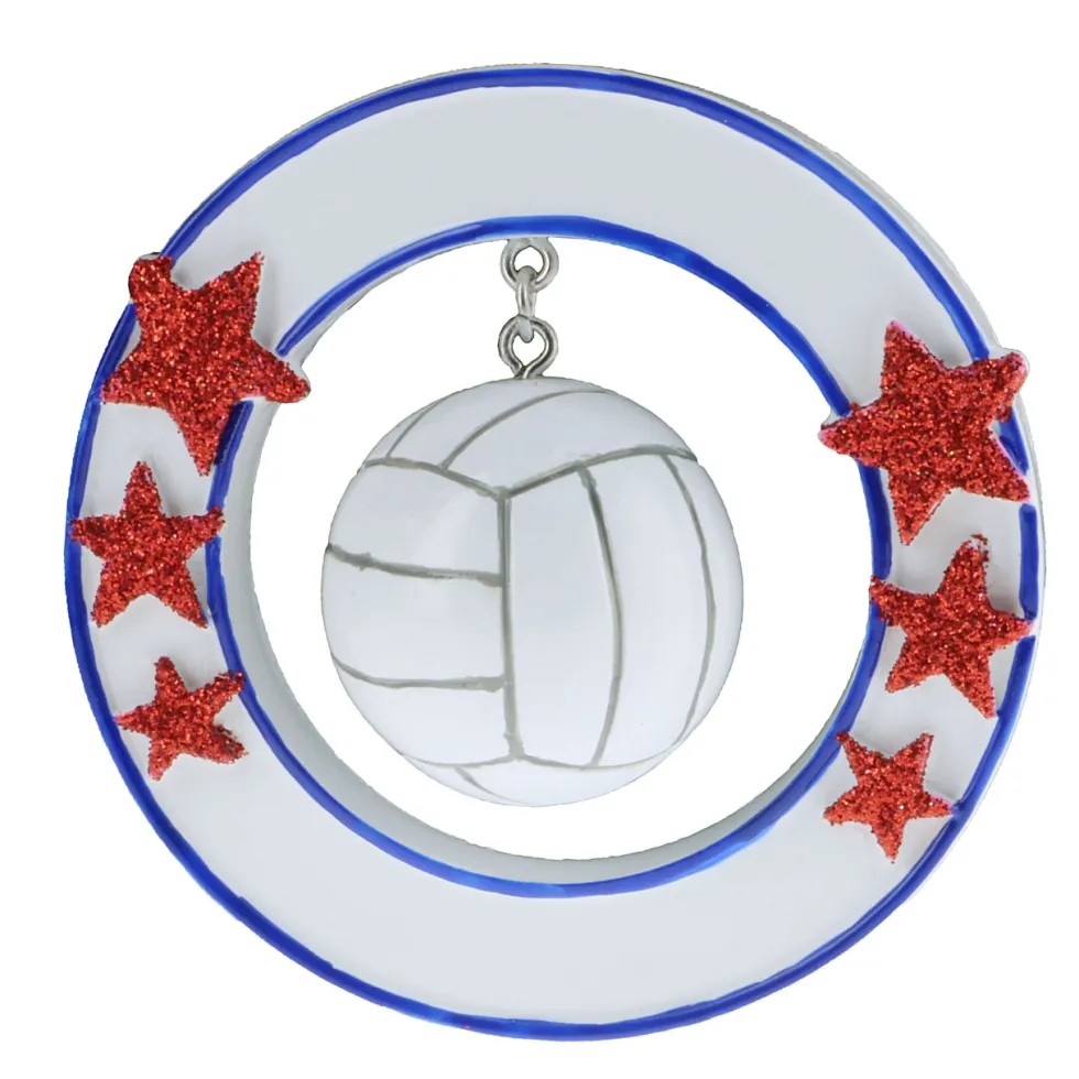 3D Volleyball Personalizable Ornament