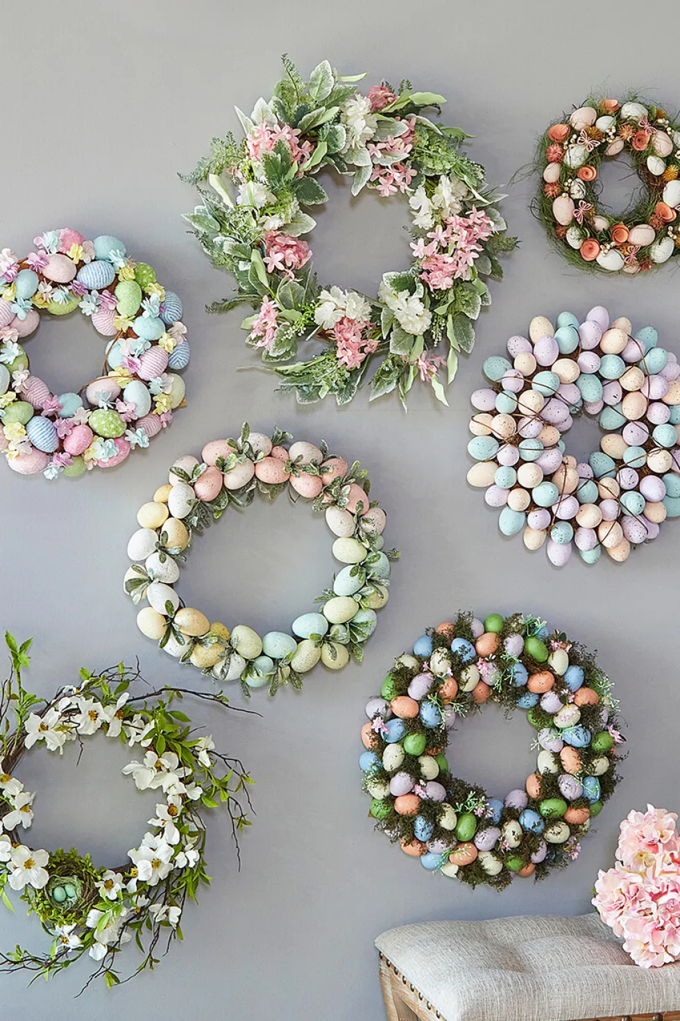 17" Easter Egg Wreath