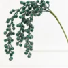 31" Emerald Glitter Berry Spray