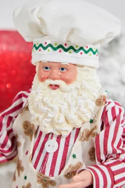 11" Fabric Holiday Santa