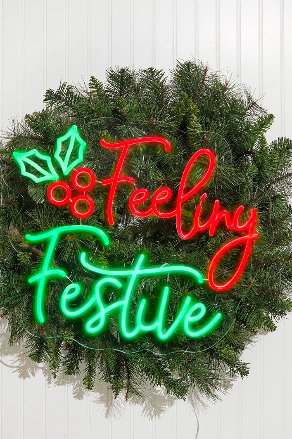 23.1" Feeling Festive Lit Neon Sign