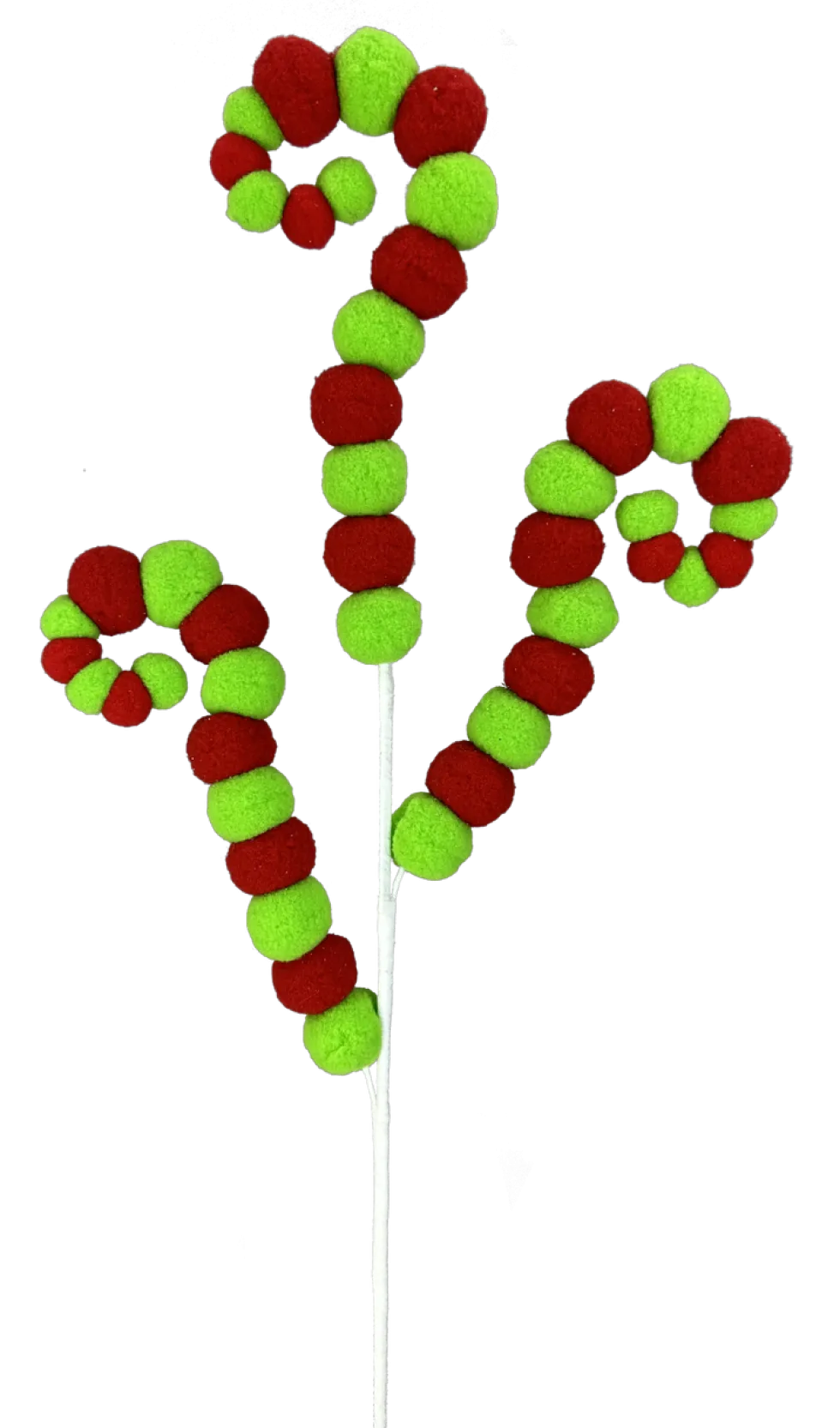 28" Felt Ball Spiral Curly Spray