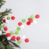 28” Felt Ball Spray - Red/White/Green