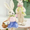 17" Felt Bunny with Egg
