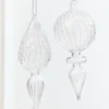 7.5" - 8" Finial Glass Ornament