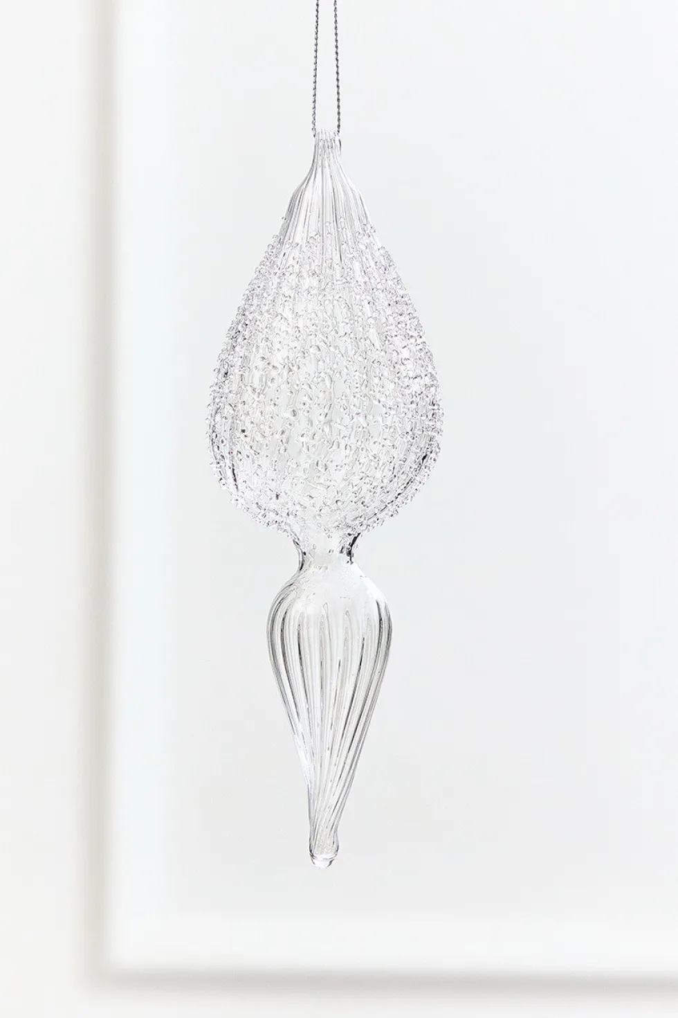 7.5" - 8" Finial Glass Ornament