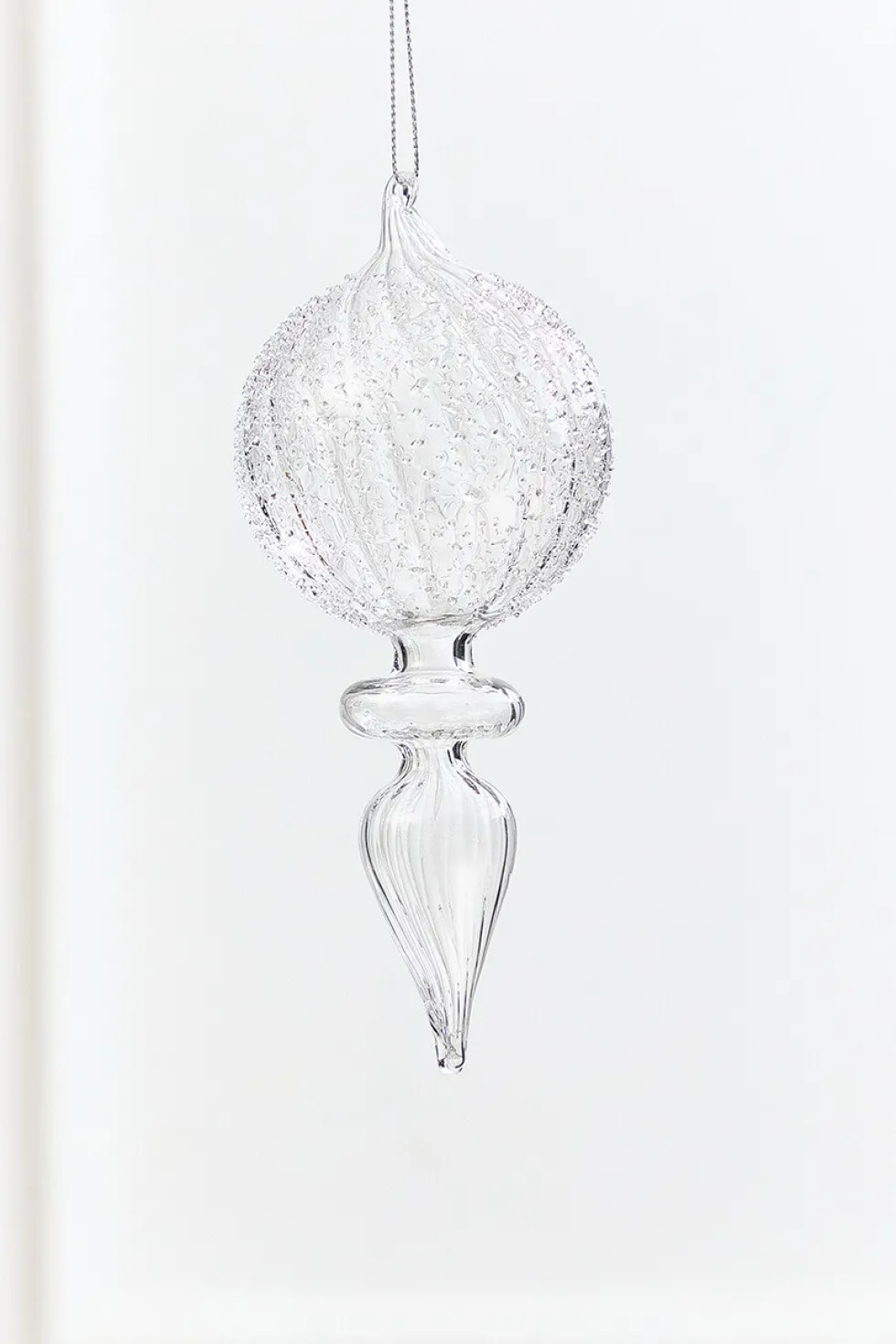 7.5" - 8" Finial Glass Ornament
