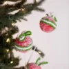 22” Frosted Ball Spray - Red/Green/White