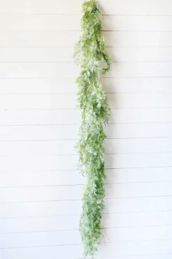 73” Frosted Fern Cone Garland