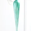 10" Frosty Blue Glass Icicle Ornament