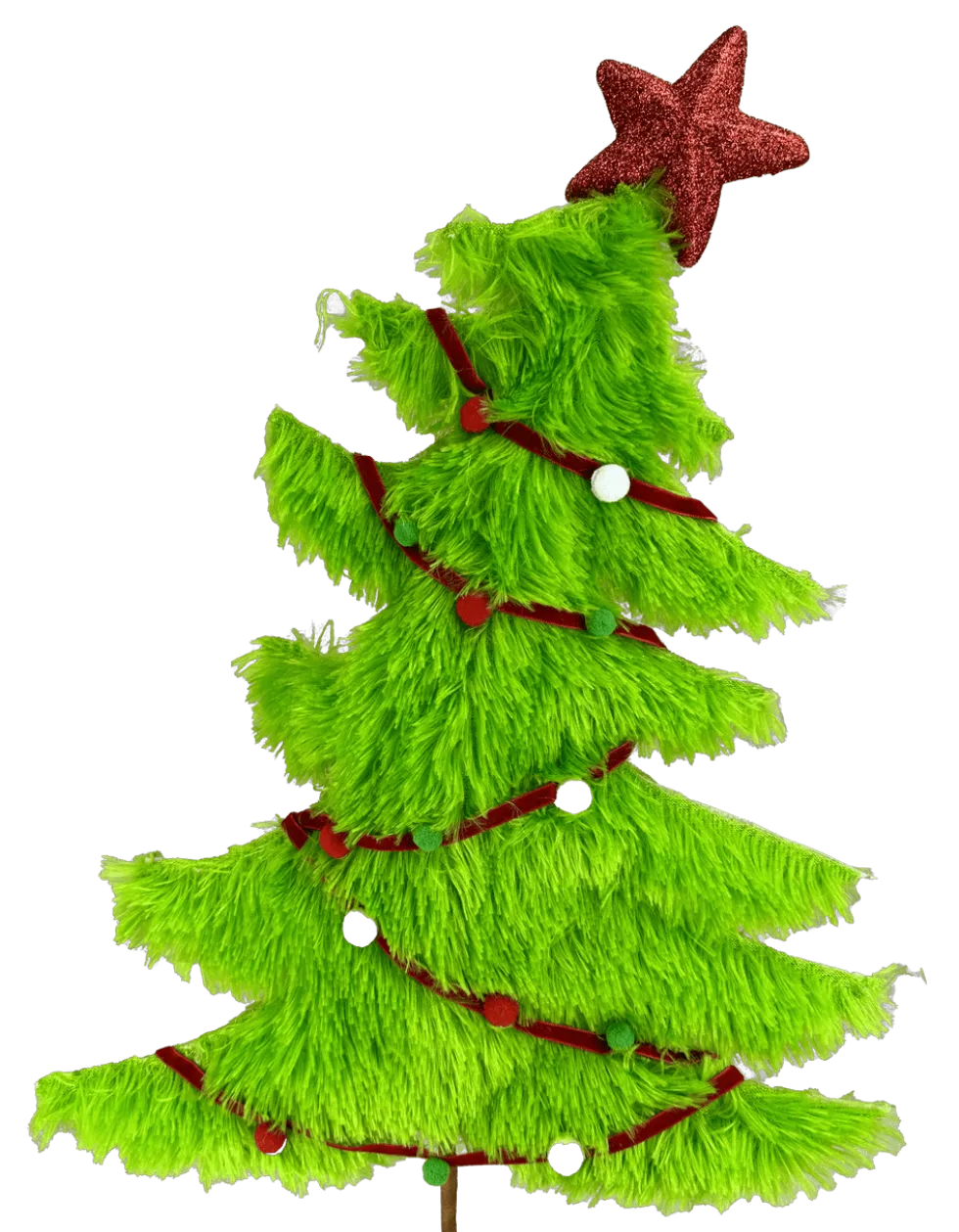 27" Furry Christmas Tree Pick