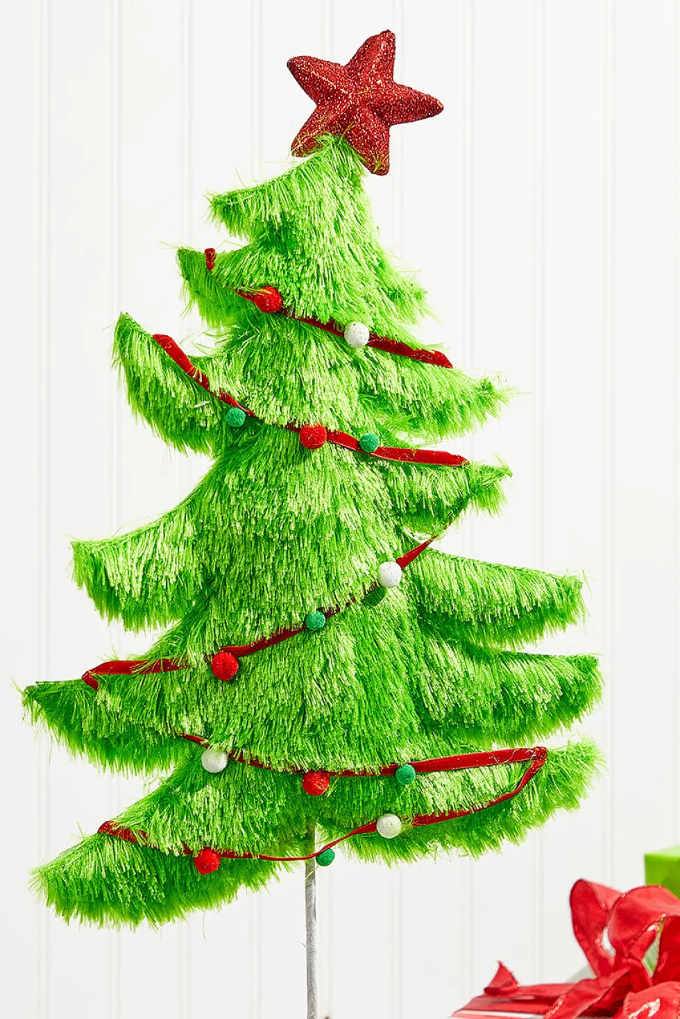 27" Furry Christmas Tree Pick