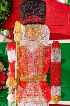 8' Giant Nutcracker with Red Jacket