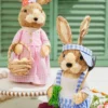12.5" Gingham Bunny with Eggs