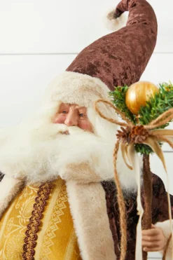 26” Glamour Christmas Woodland Santa Figure
