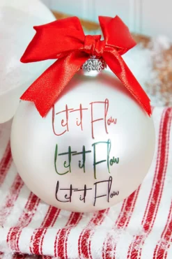 4" Glass Christmas Ornament