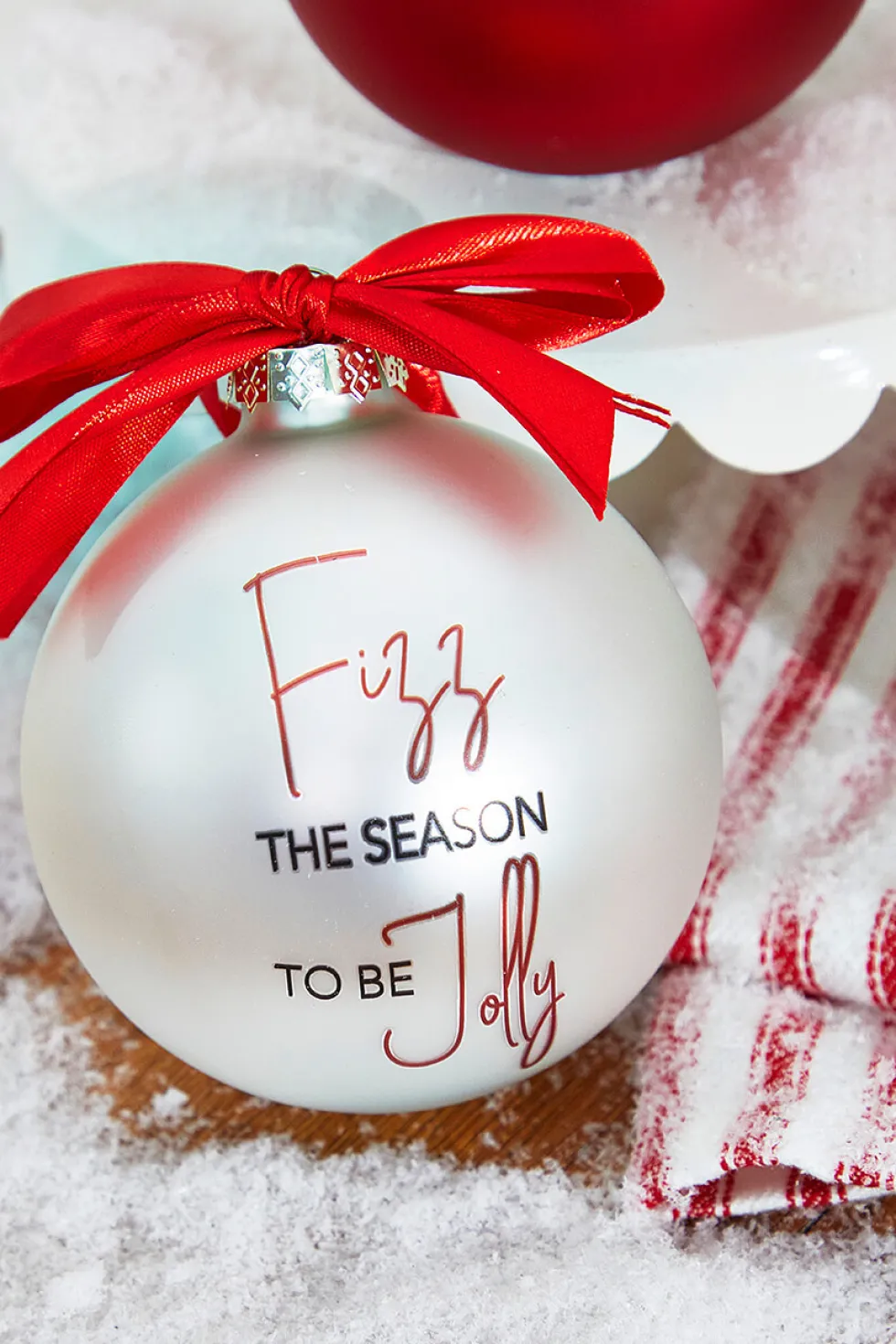 4" Glass Christmas Ornament