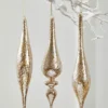 9" Glass Drop Ornament