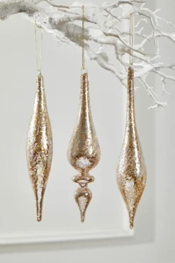 9" Glass Drop Ornament