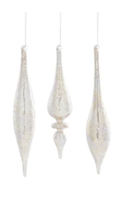 9" Glass Drop Ornament
