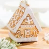 4.5" Glass Gingerbread House Ornament