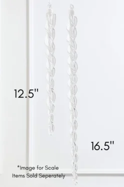 16.5" Glass Icicle Ornament