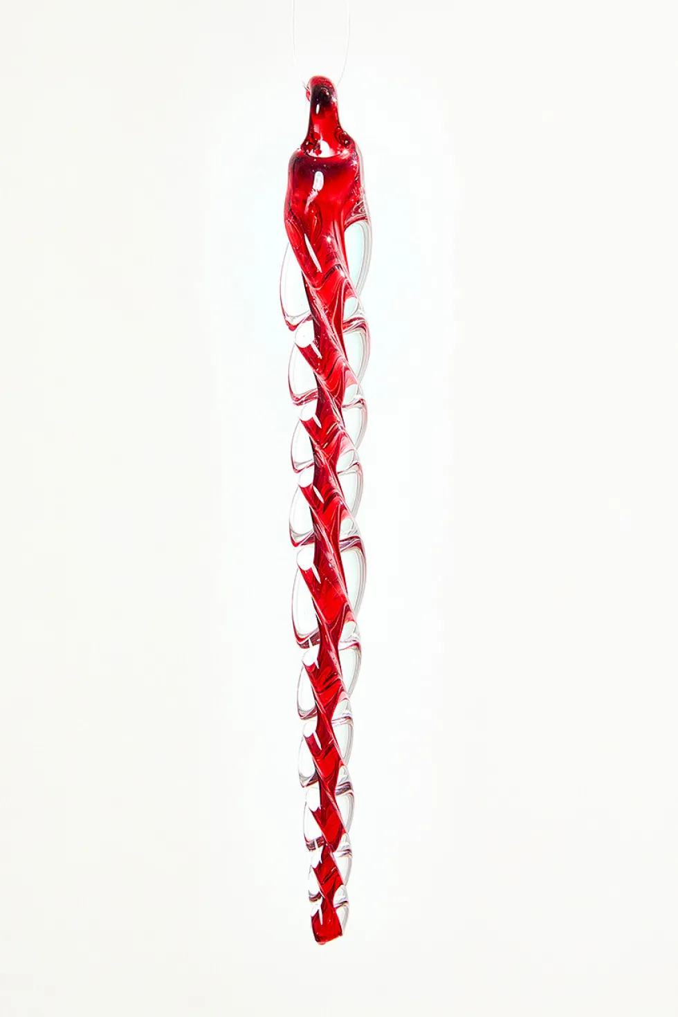 6.5" Glass Icicle Ornament
